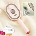 Self Cleaning Electric Spray Comb Comb for Cats with Steam Hair Comb Macaron Color Smooth Shiny Nourishing Red Light Scalp Care Zpaxo pink