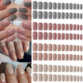 Manicure Long Square Ballerina False Nails French Pure Fake Nials Zpaxo M06