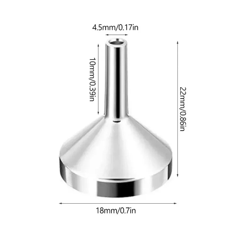Stainless Steel Mini Funnels with Filter – 5/10 Pack Kitchen Set