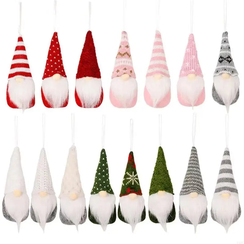 Enchanting No Face Elf Hanging Decoration Knitted Christmas Ornament