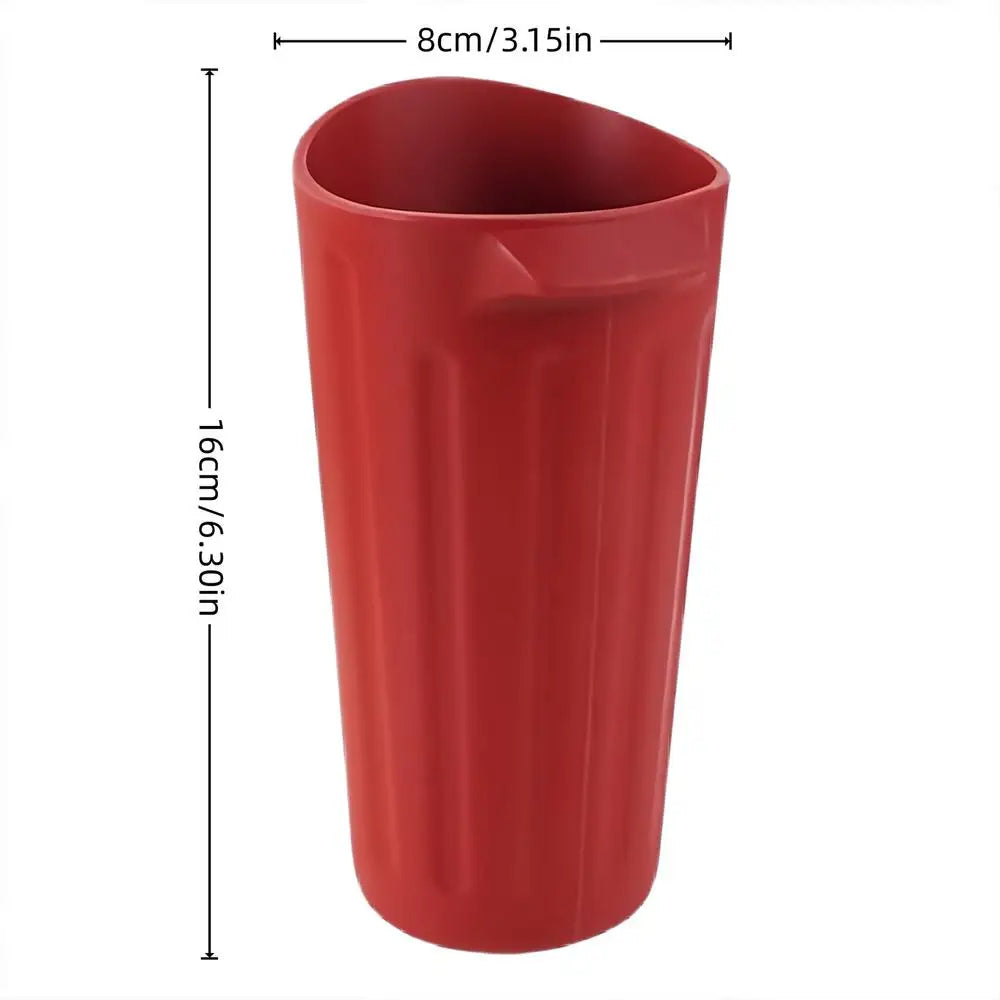 Mini Silicone Car Trash Can – Auto Cup Holder Garbage Bin Car Trash Bin Zpaxo Red