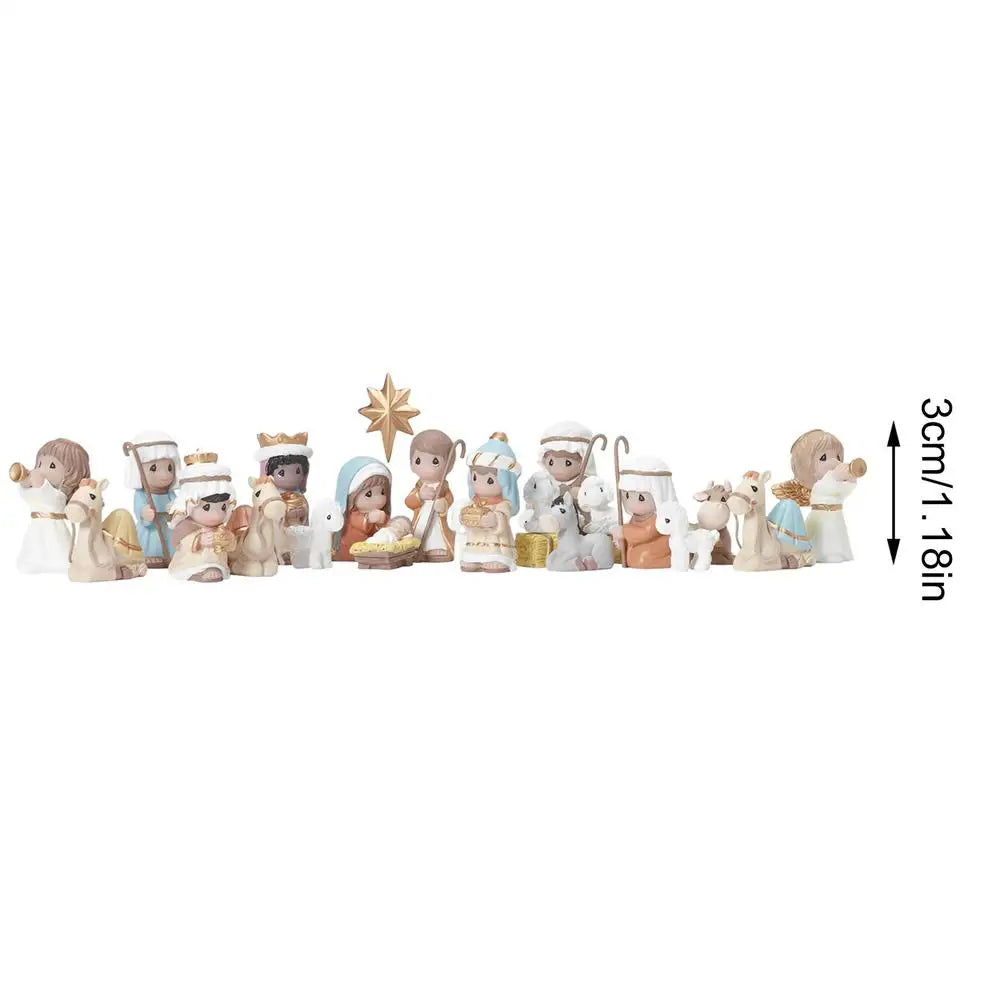 Nativity Scene Classic Religious Resin Collectible Christmas