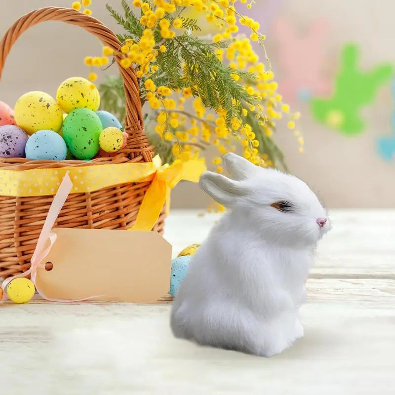 Stuffed Bunny Plush Easter Rabbit Ornament Baby Bunny Bedtime Stuffed Animal Plush Easter Stuffers Toy Decoration For Boys Girls Zpaxo