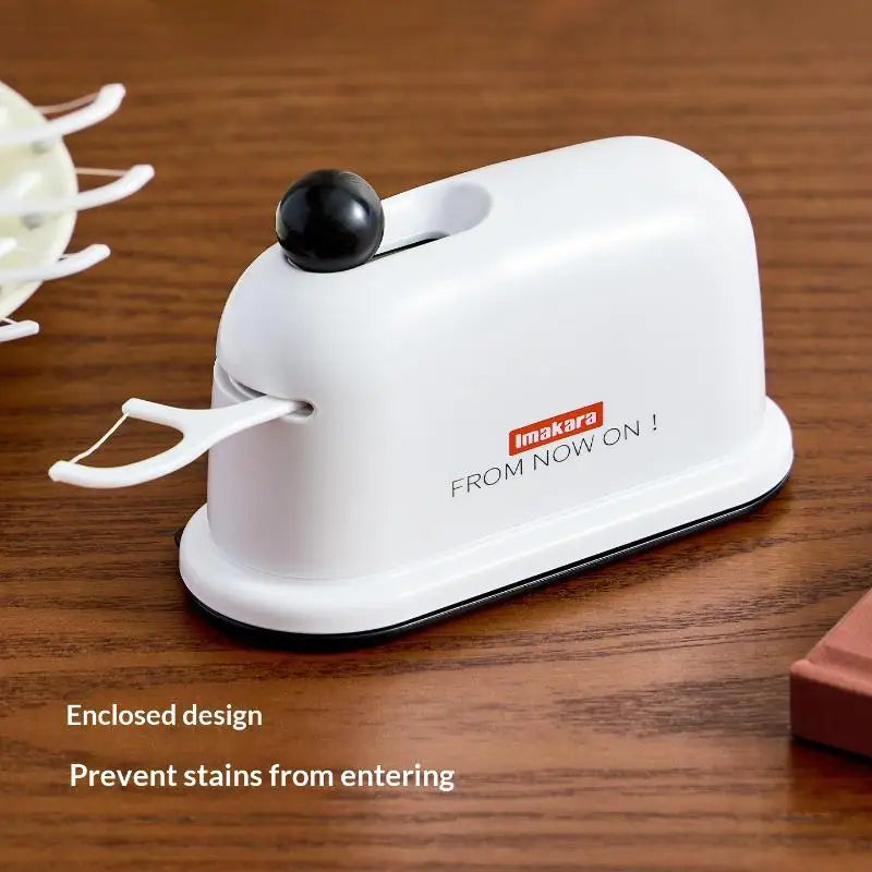 Automatic Press-On Dental Floss Pick Dispenser – Dustproof