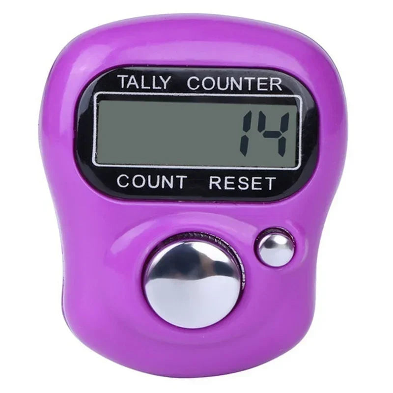 2PCS Mini Electronic Finger Counter Hand Tally Clicker Counter Ring Digital Counters Knitting Row Counter Stroke Contador Zpaxo