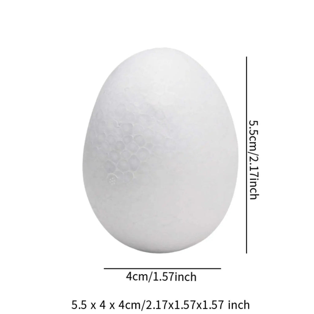 White Foam Eggs for Easter Crafts, DIY & School Projects Foam Craft Eggs Zpaxo