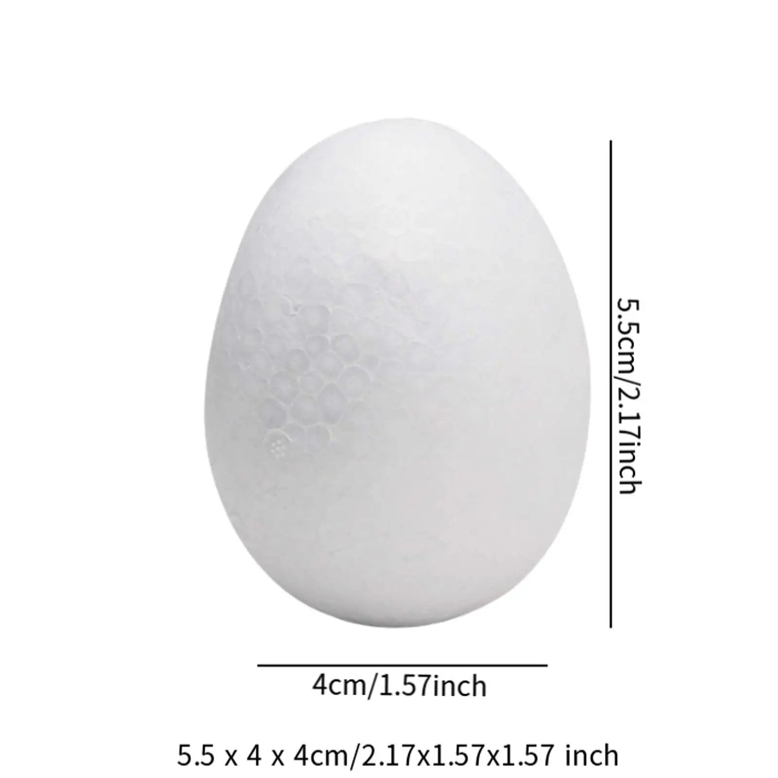 White Foam Eggs for Easter Crafts, DIY & School Projects Foam Craft Eggs Zpaxo
