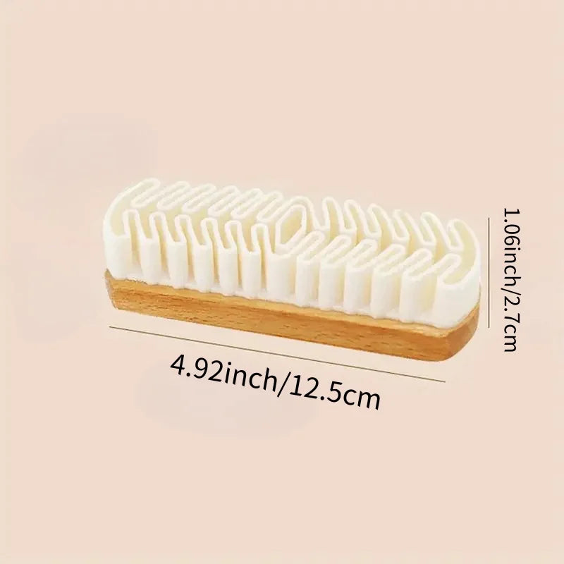 Suede leather shoe brush Raw rubber brush suede rubber deerskin shoe brush suede snow boots Yellow boot cleaning brush Zpaxo