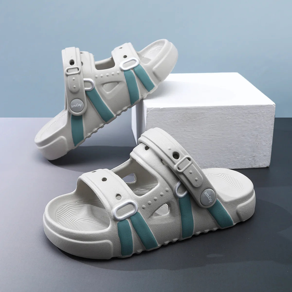 Women's Summer Outdoor Sandals EVA Material Comfortable Breathable Zpaxo GRAY 35-36