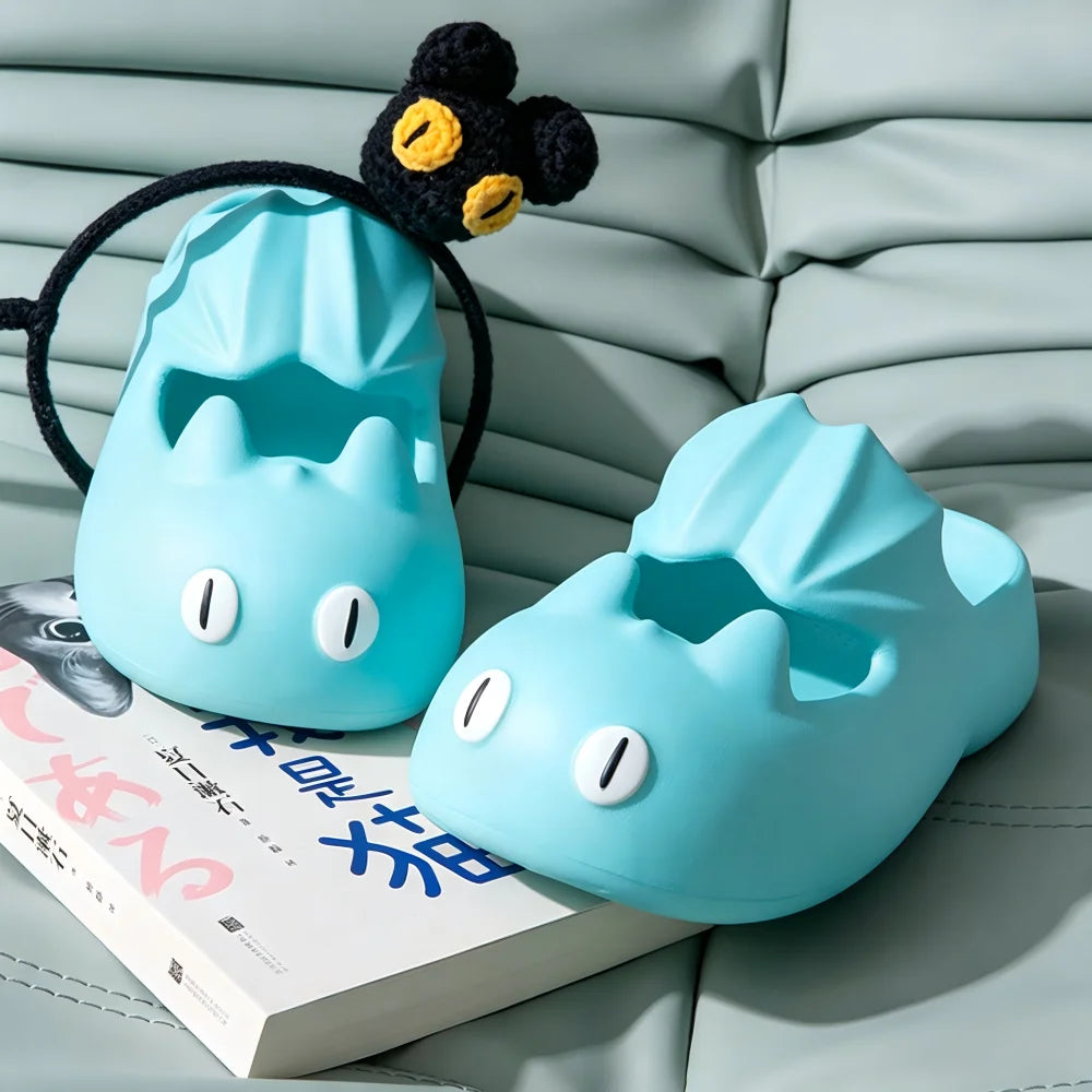 SHAJI Women Cute Cartoon Mary Jane Sandals Thick Sole Non Slip Flat