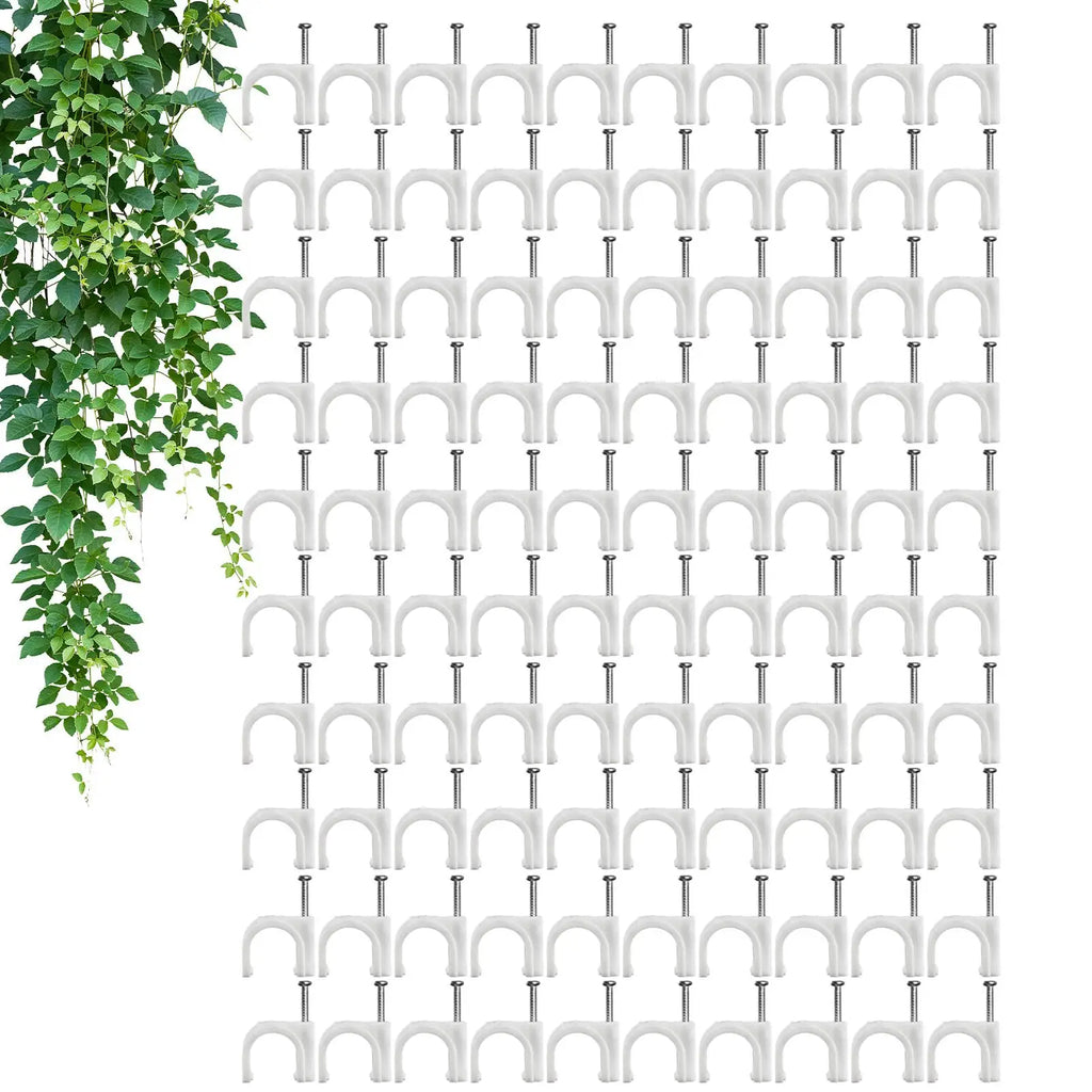 100-Pack Plant Wall Clips – Climbing Plant & Cable Fixers Plant Support Clips Zpaxo