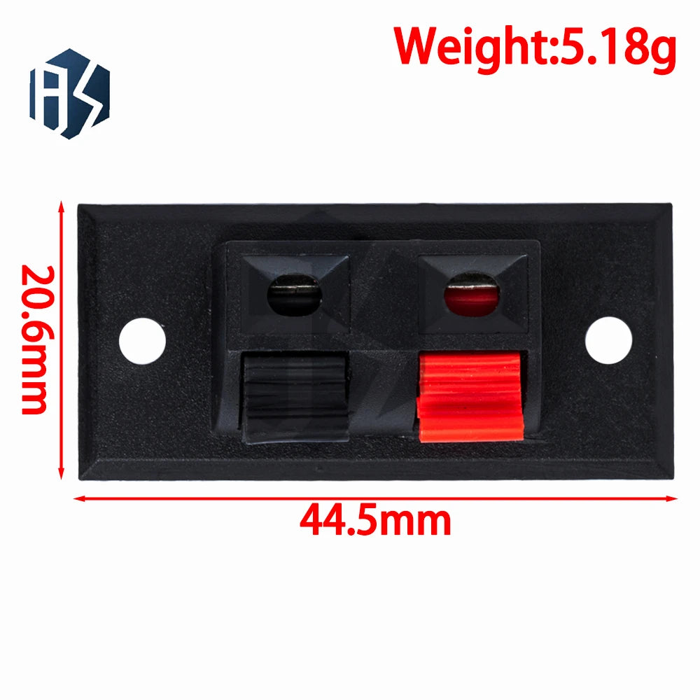 2 4 6-Way Spring-loaded Push-in Terminal Block Quick-release Speaker Zpaxo