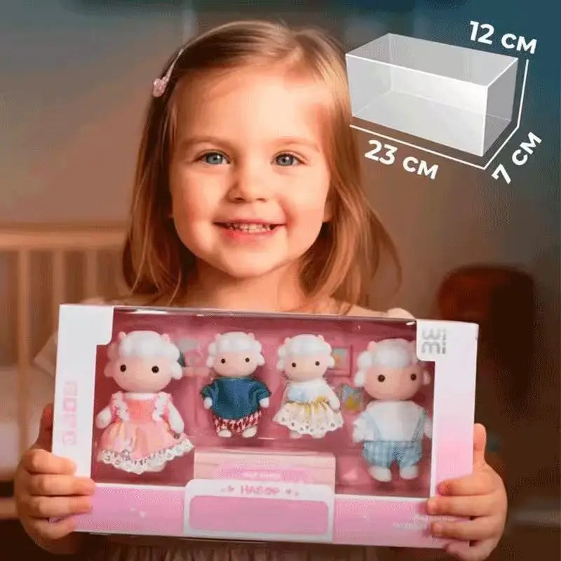 1 12 Scale Dollhouse Forest Family Doll Sheep Mini Furniture Pretend