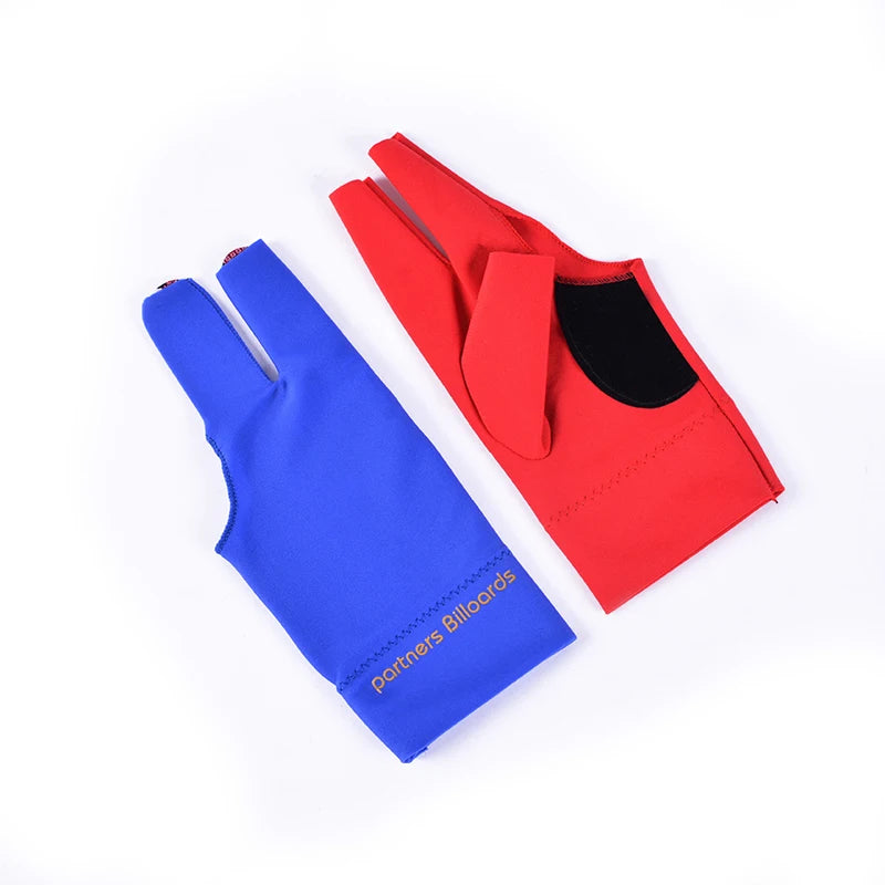 High Quality Spandex Snooker Billiard Cue Glove Pool Left Hand Open Three Finger Accessory Zpaxo