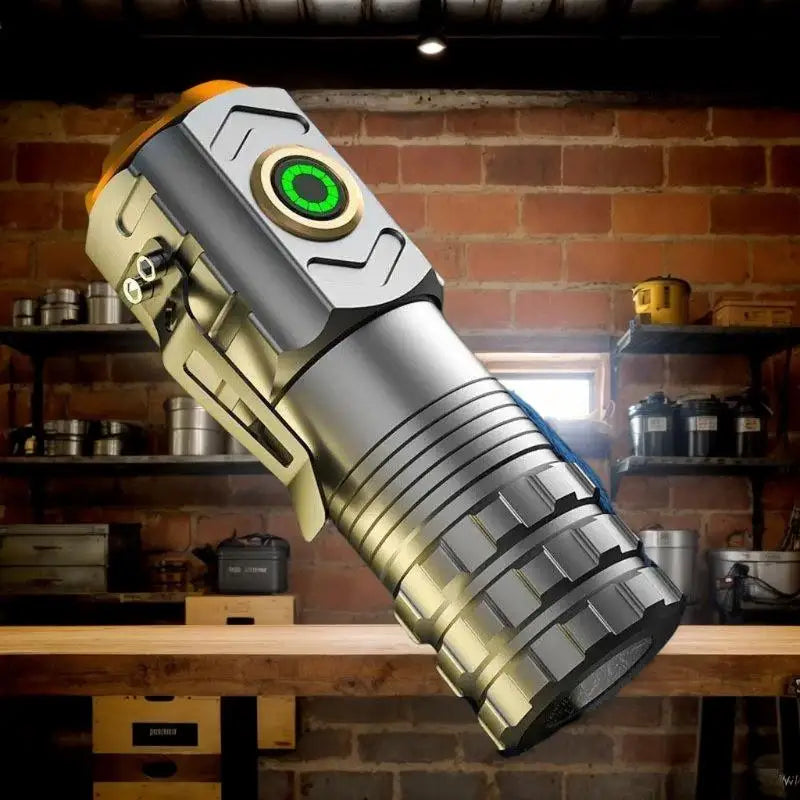 Three Eyed Extreme Illumination Tactical Flashlight Rechargeable Mini Zpaxo