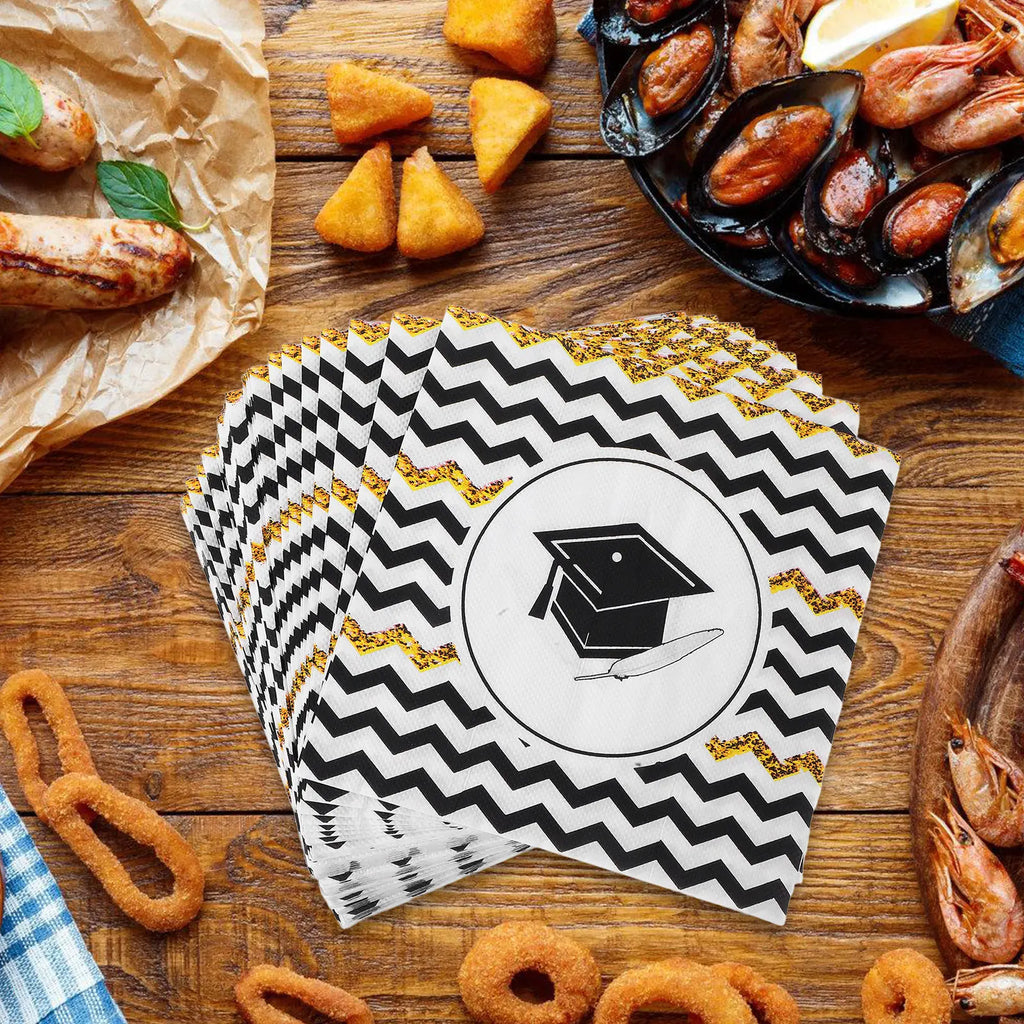 Graduation Party Napkins Durable Thick Paper Towels Suitable 2025