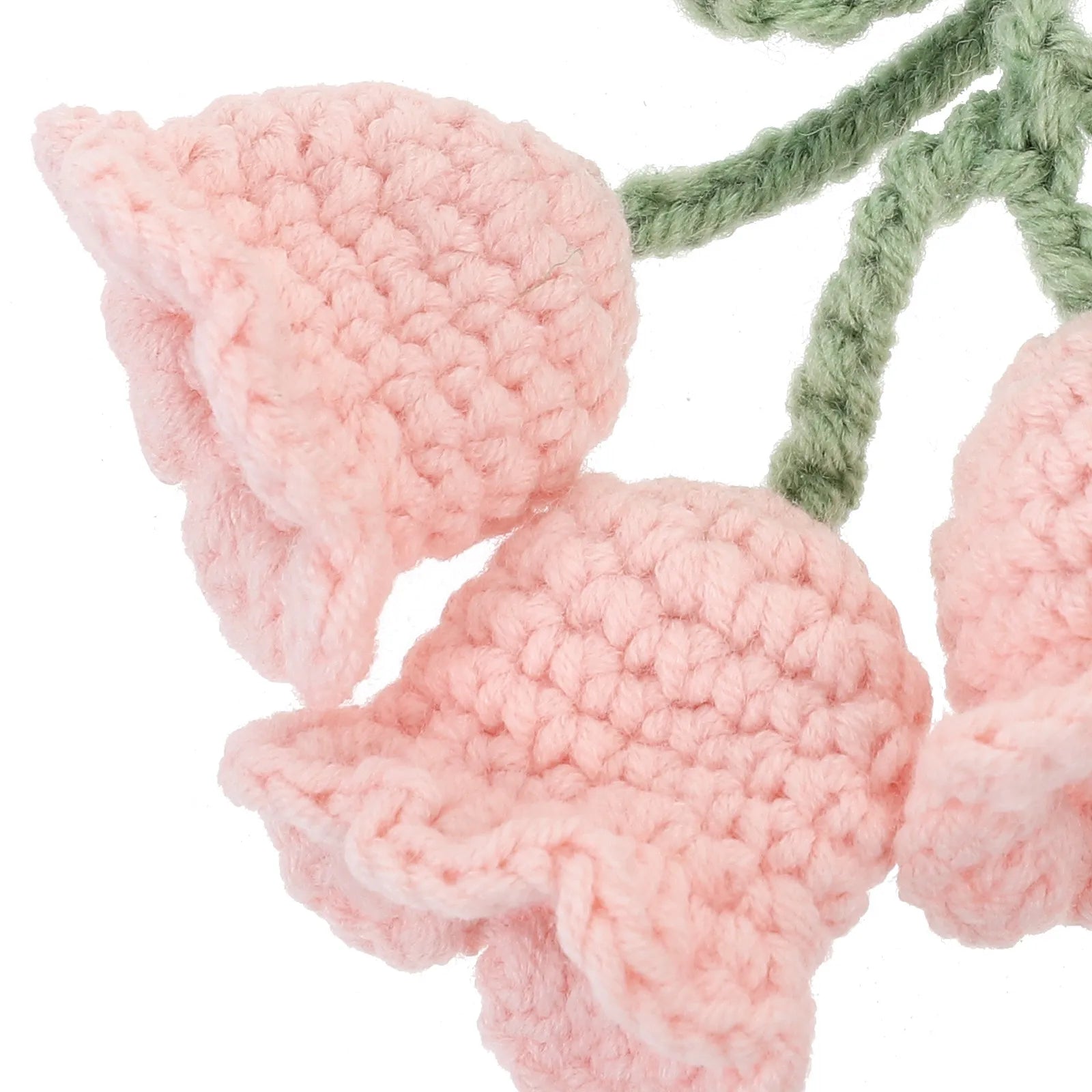 Adorable Knitted Convallaria Flower Pendant Crochet Hanging Ornament