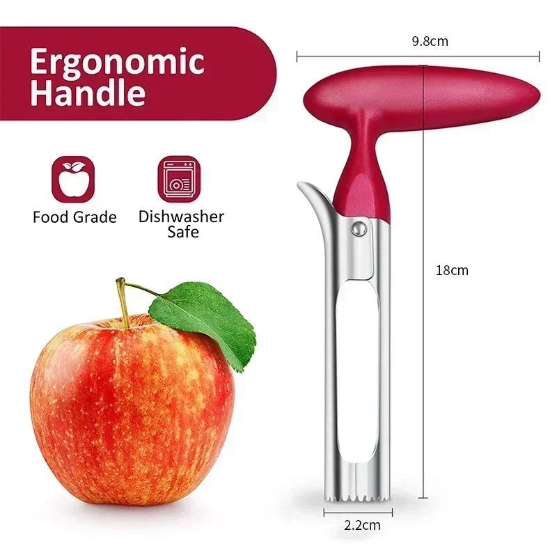 Stainless Steel Kitchen Premium Apple Corer Remover Apple Pears Seed Core Tool Fruit Cutter Seeder Slicer Knife Vegetable Tools Zpaxo