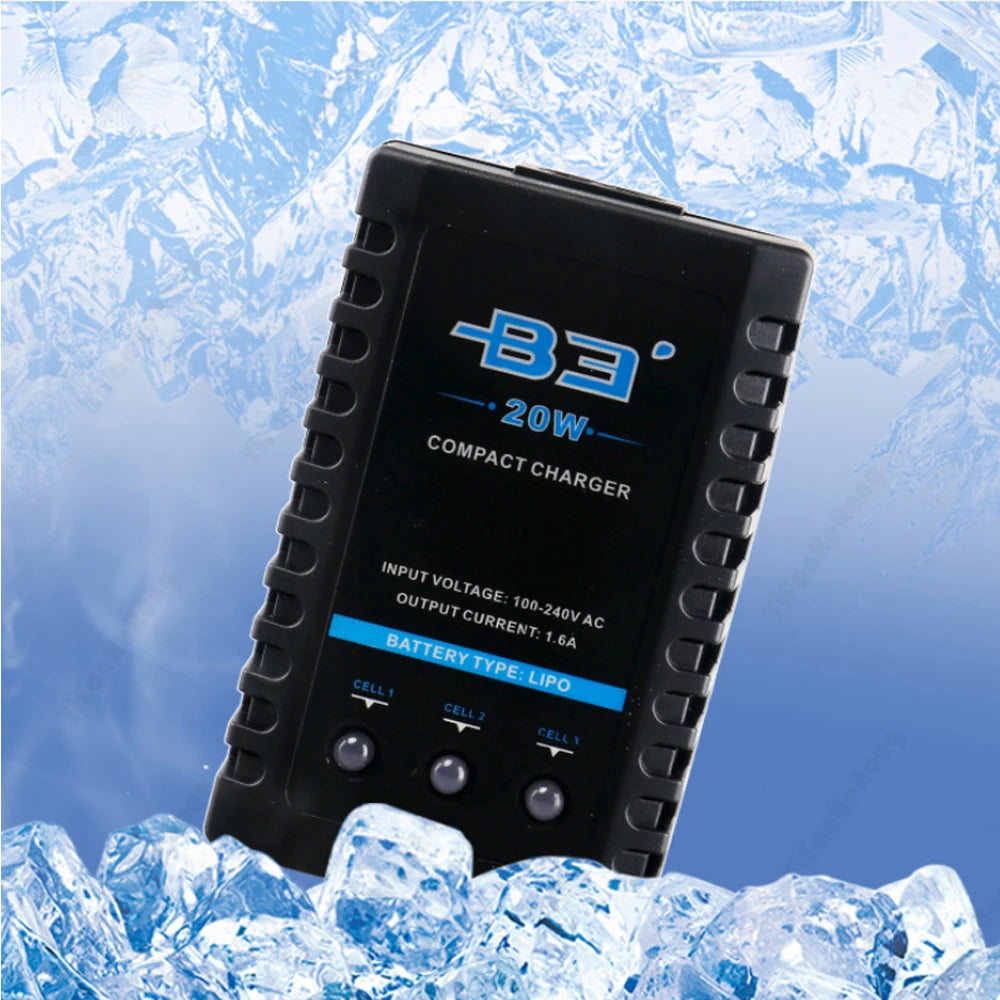 B3 Pro Compact Professional Balance Charger 100 - 240V 10W 20W for 2S 3S 7.4V 11.1V Lithium LiPo Battery B3AC Zpaxo
