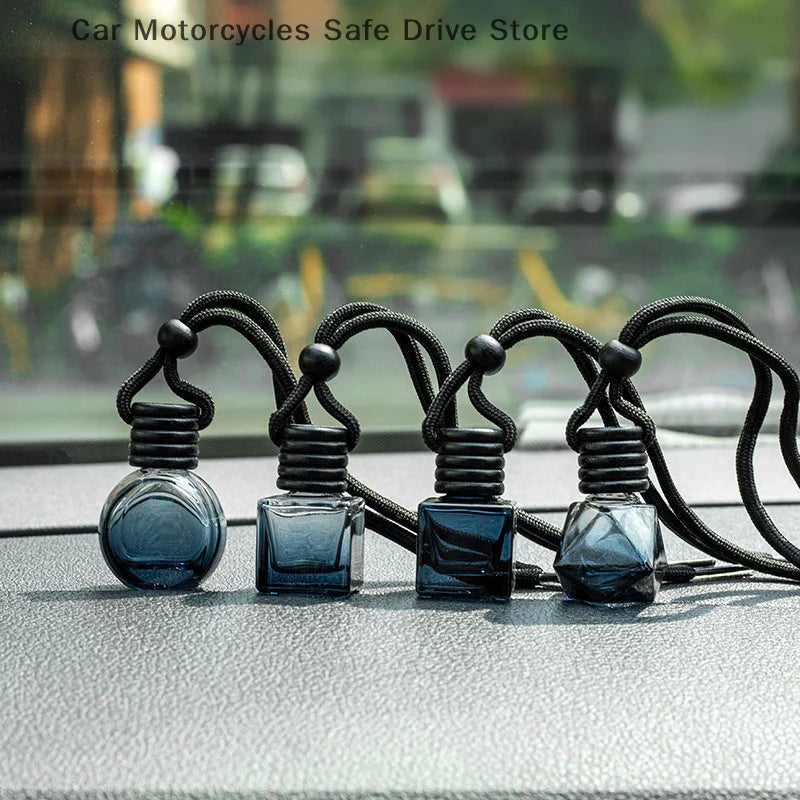 CM1Psc Black Cap Dyed Square Empty Bottle Car Essential Oil Diffuser