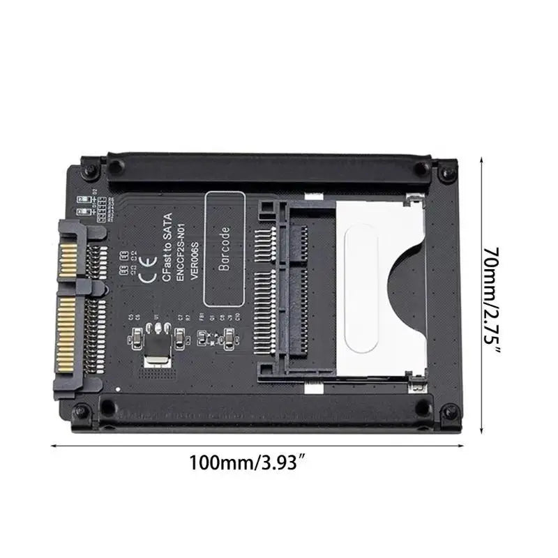 652F CFAST 2.0 to SATA3.0 Adapter 550mb/s CFAST to SATA3.0 Hard Disk Adapter Card Zpaxo
