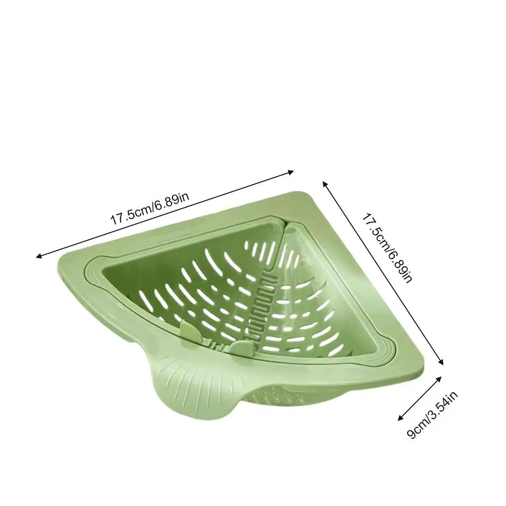 Magnetic Sink Drain Basket Stainless Steel Anti Clog Strainer Corner Zpaxo Green