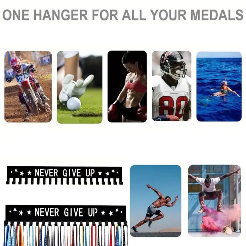 Sport Football Medal Display Metal Rack Hanger Holder Organizer
