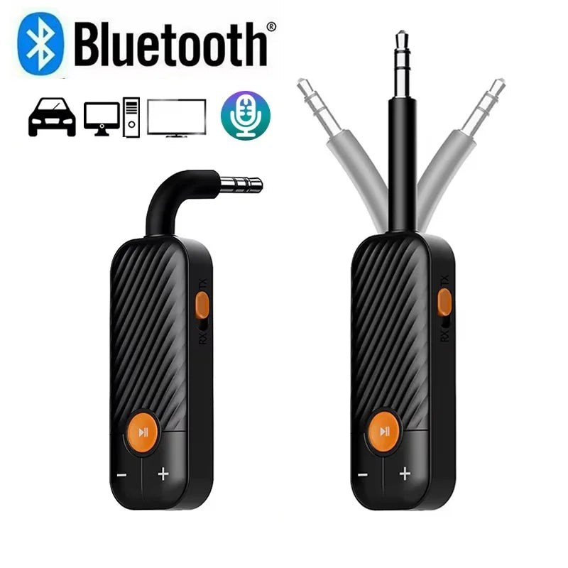 Bluetooth 5 2 Audio Receiver Transmitter AUX Mic Stereo Music