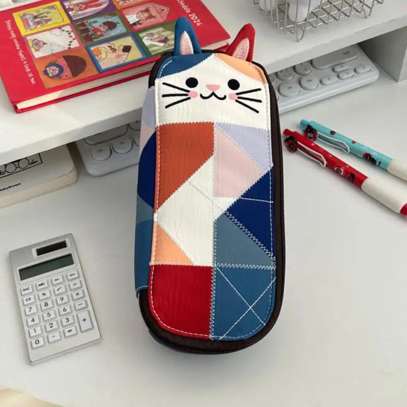 Kawaii Kitten Pencil Case – Large Capacity Pouch Bag