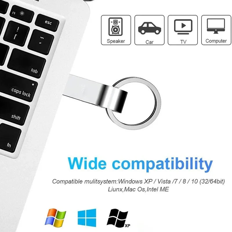 Zsuit 10pcs/lot Metal PenDrive 64GB USB Flash Drive 32G USB 3.0/2.0 Stick 16GB Free Logo Real Capacity Flash Memory Sticks Zpaxo