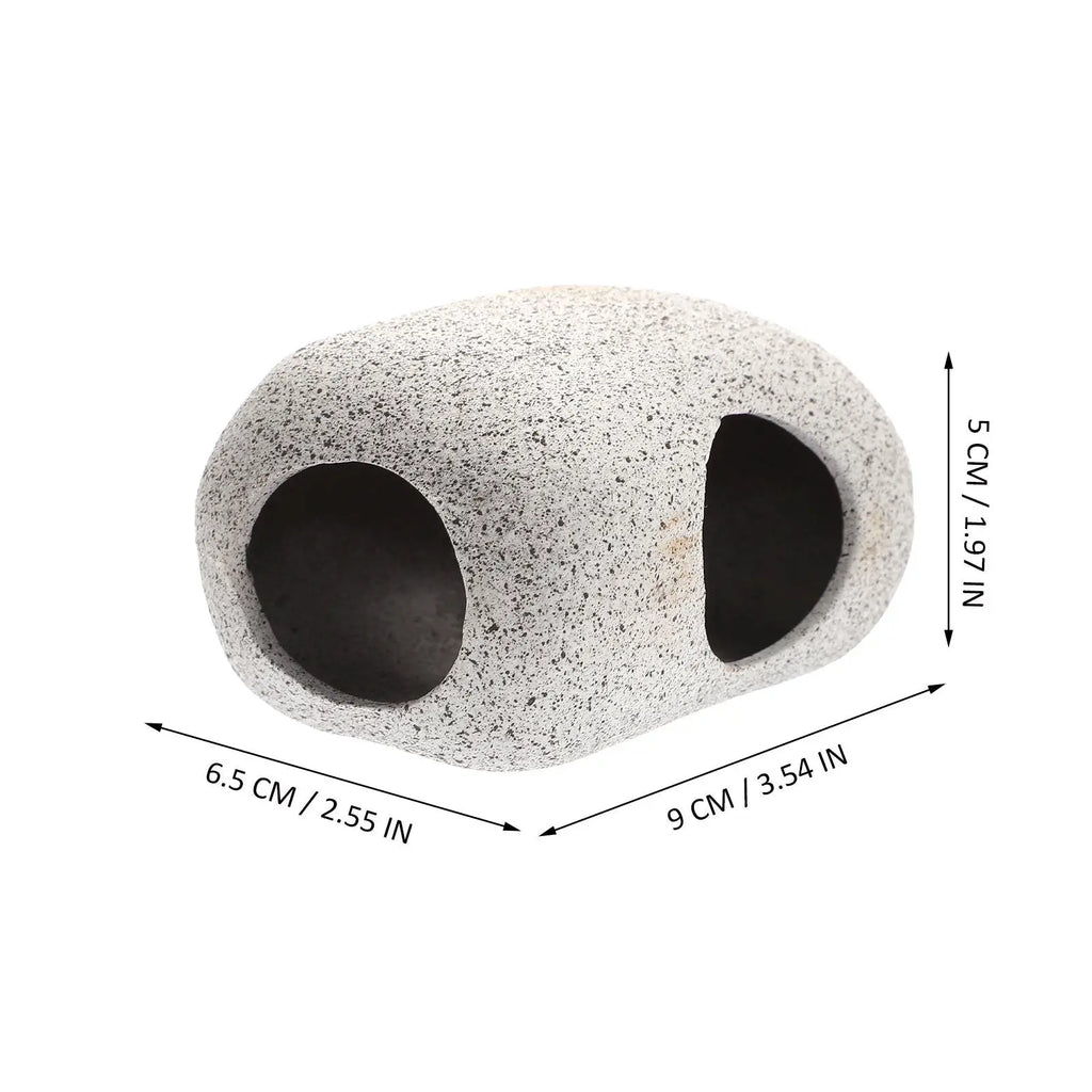 Sturdy Ceramic Aquarium Fish Cave Decor Tank Hiding Spot Shrimp