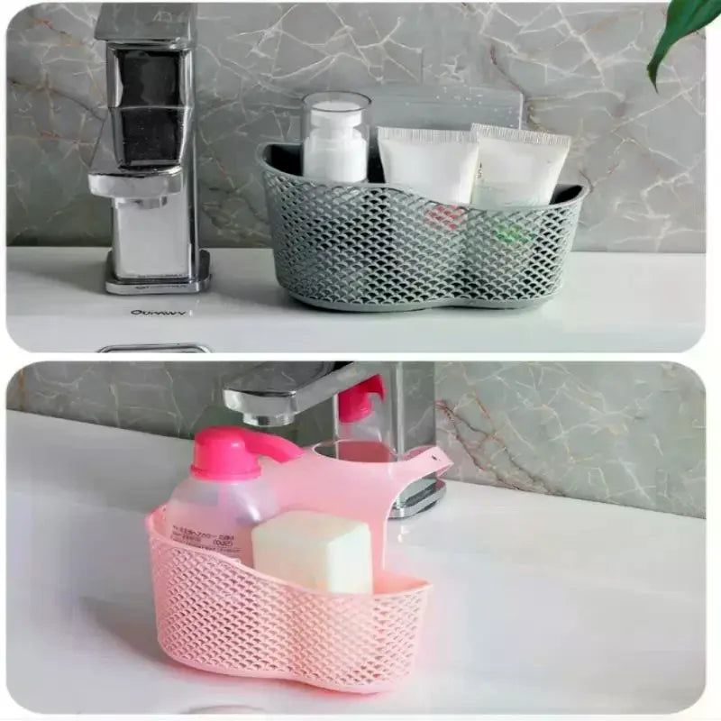 Sink Draining Hanging Basket Adjustable Kitchen Accessories Sink Bag Soap Sponge Shelf Faucet Holder For Bathroom Zpaxo