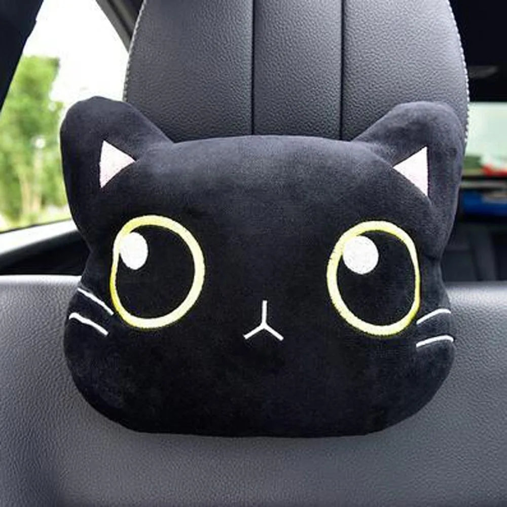 Seat Support Cartoon Cushion Rearview Mirror Cover Car Headrest Zpaxo headrest pillow