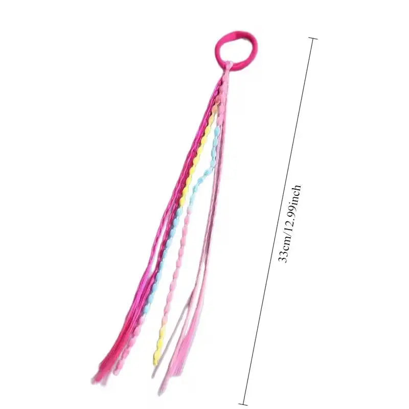 3pcs random Multi-Color Hair Braids – Wig Braids, High Ponytail & Boxing Braid Bands, Additions Set Zpaxo