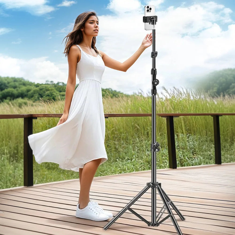 Horizontal Overhead Tripod Adjustable Cell Phone Stand Recording