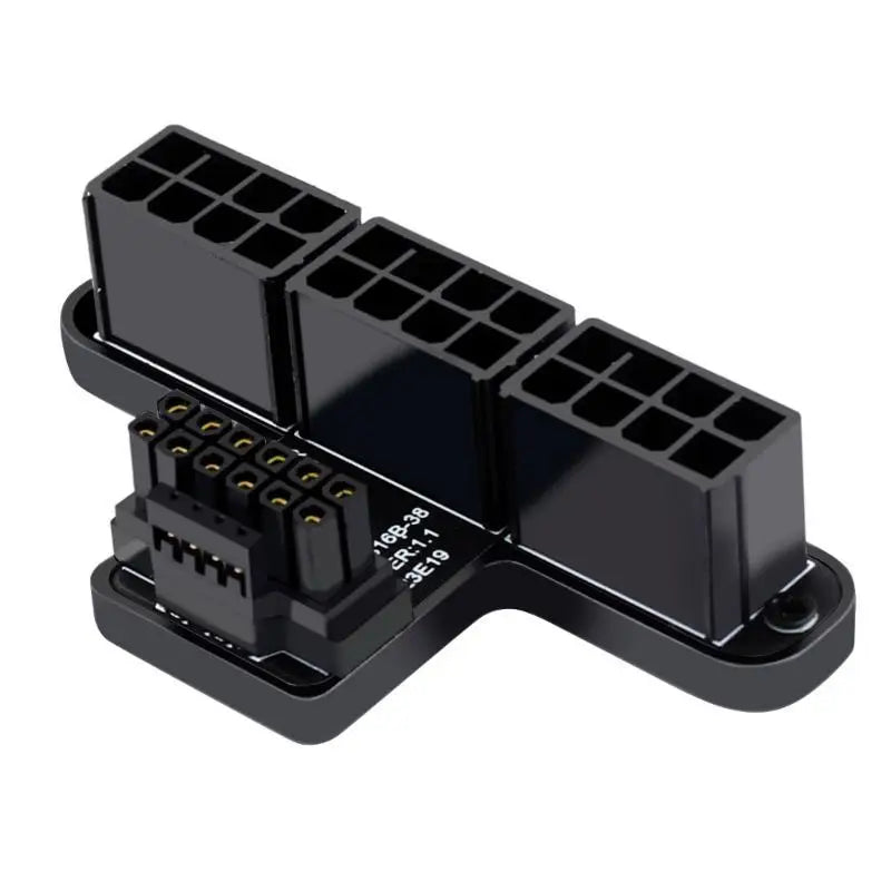 652F ATX3.0 12VHPWR 12Pin+4Pin to 3x8Pin 600W Power Adapter for Desktops Convert 3x8P to 40 Series Graphics Card Zpaxo Black PH316 38B CN