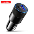 66W USB Car Charger Quick 3 0 C Fast Phone Charging Adapter Socket Zpaxo Black