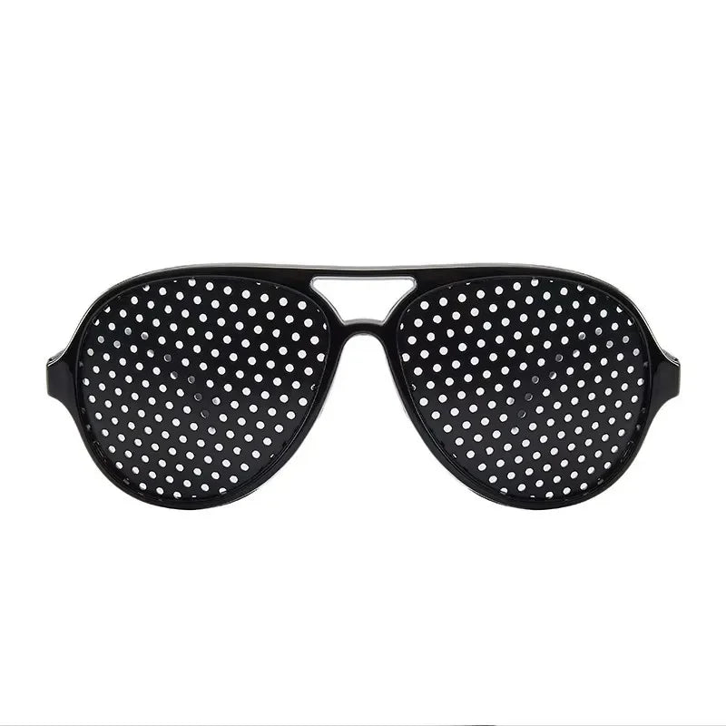 Pinhole Glasses – Vision Focus Training | Unisex Black Frames