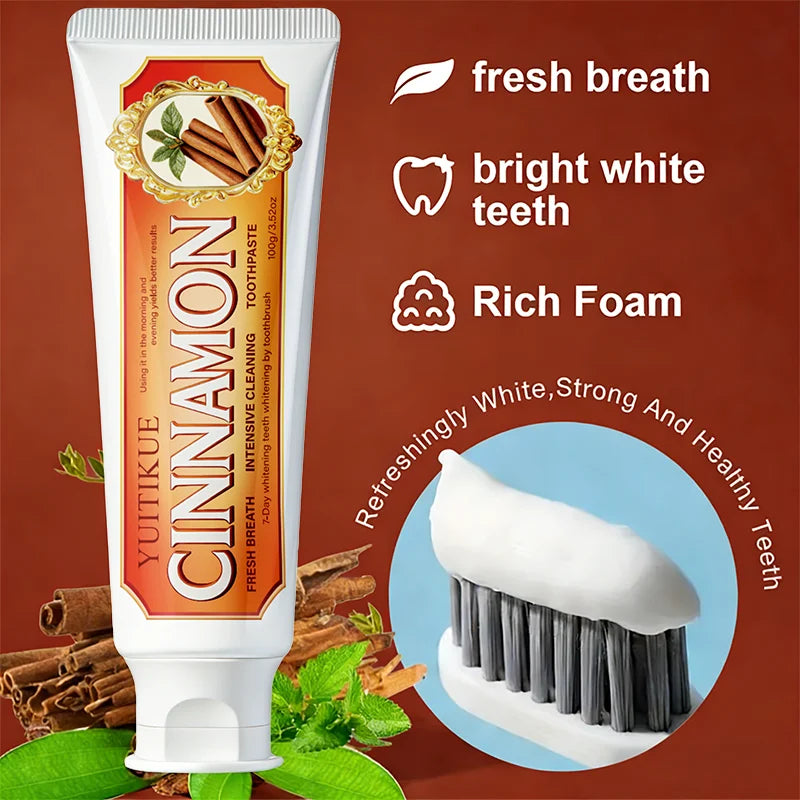 YUITIKUE Cinnamon Toothpaste – Gum Care & Fresh Breath Natural Toothpaste Zpaxo