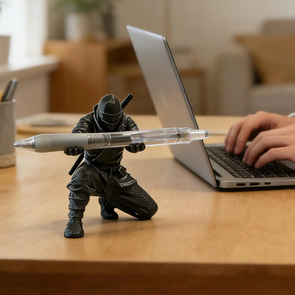 Creative Pen Holder Japanese Anime Ninja Style Pencil Rack Plastic Desk Organizer Office Stationery Storage Decorative Zpaxo