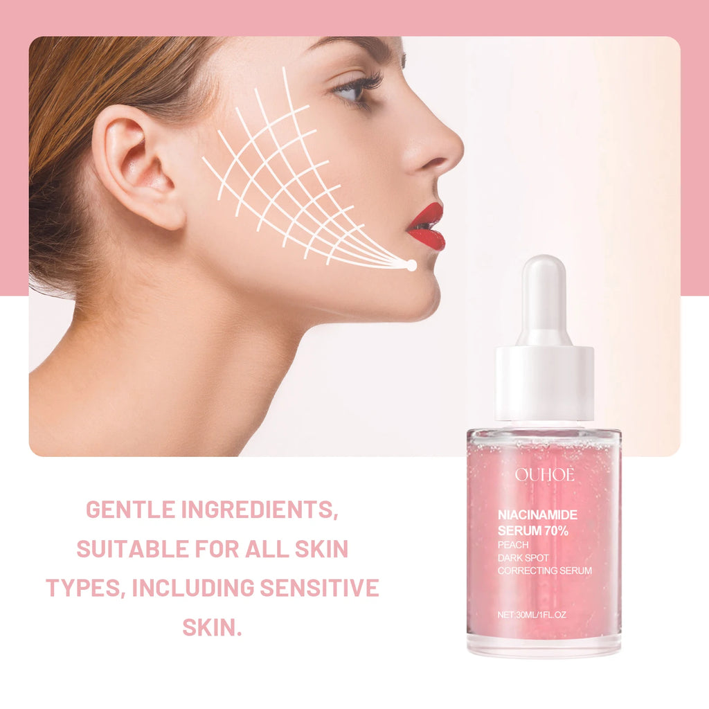 Nicotinamide Brightening Serum Nourishing Gentle Moisturizing Firming Tender Anti-Aging Wrinkle Shrink Pores Long Repair Essence Zpaxo