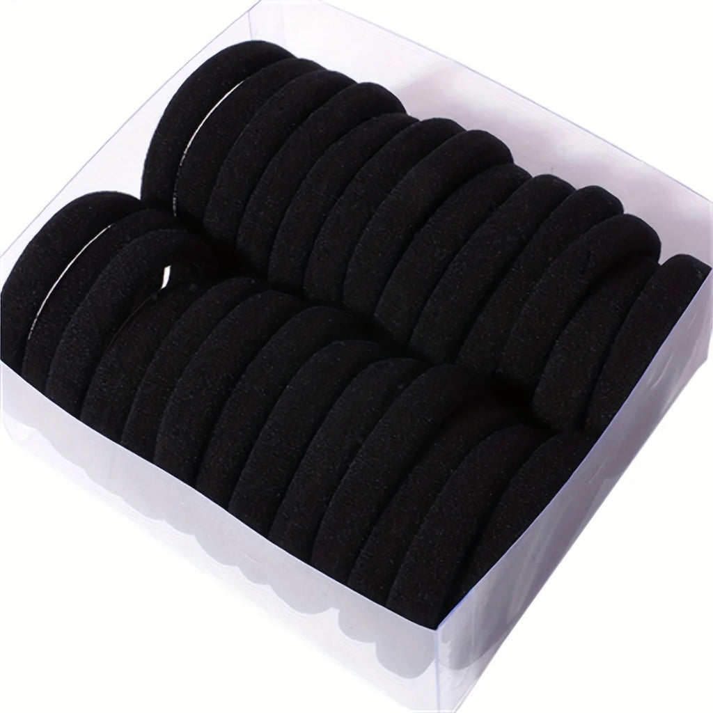Boho Seamless Elastic Hair Ties 50/100pc – Ponytail Holders Elastic Hair Ties Zpaxo