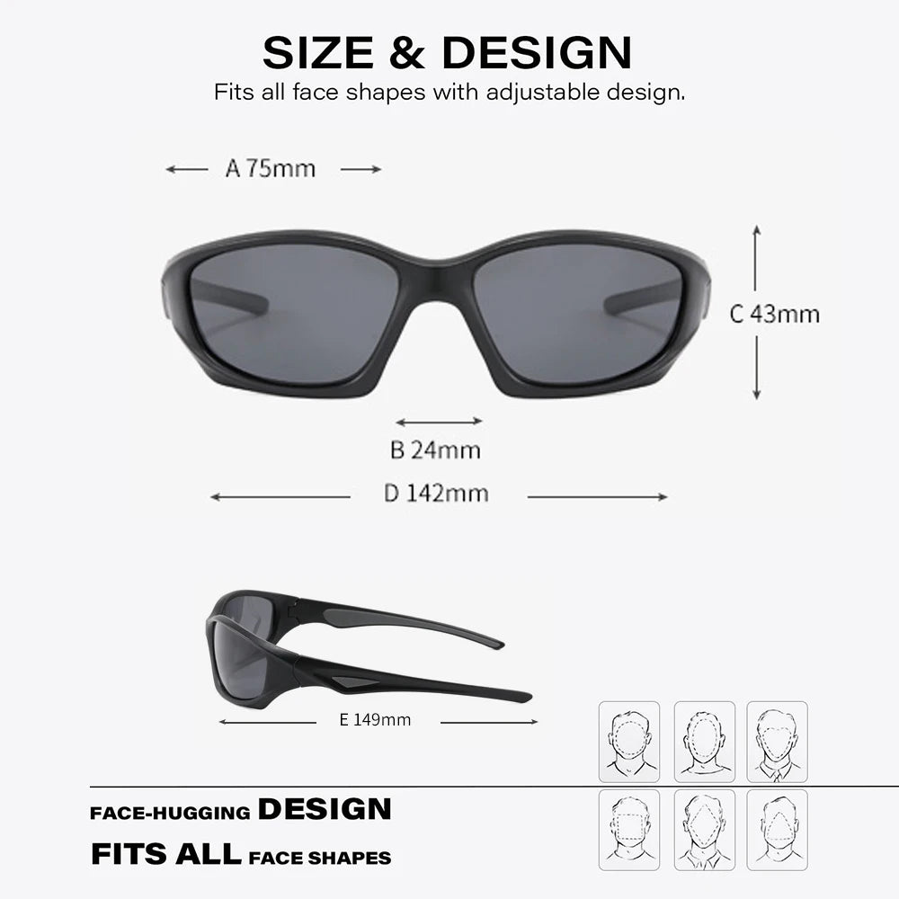 Toptrek Cycling Sunglasses UV400 Cycling Glasses Photochromic Sports Goggles Bicycle Eyewear Sunglasses Outdoor MTB Bike Glasses Zpaxo