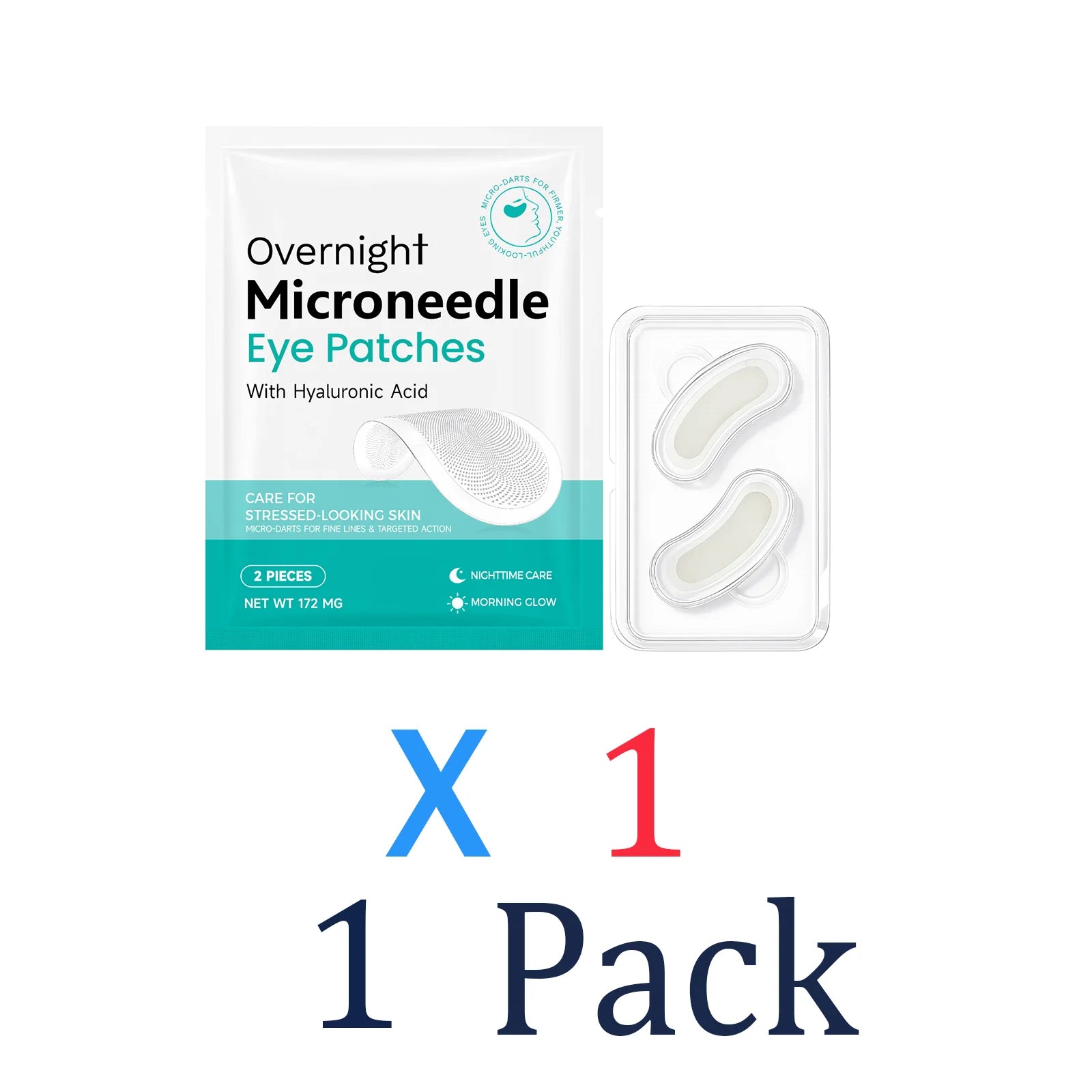 Vitamin E Night Microneedle Eye Patch 0.25mm for Deep Hydration Lock Soothing Long Lasting Moisturization Daily Eye Care Zpaxo 1 Pack