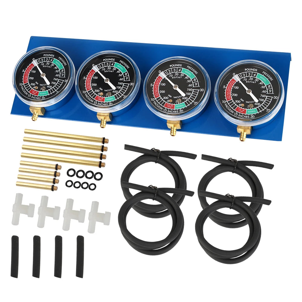 Motorcycle Fuel Carburetor Synchronizer Tool Hose 4-Cylinder Engines
