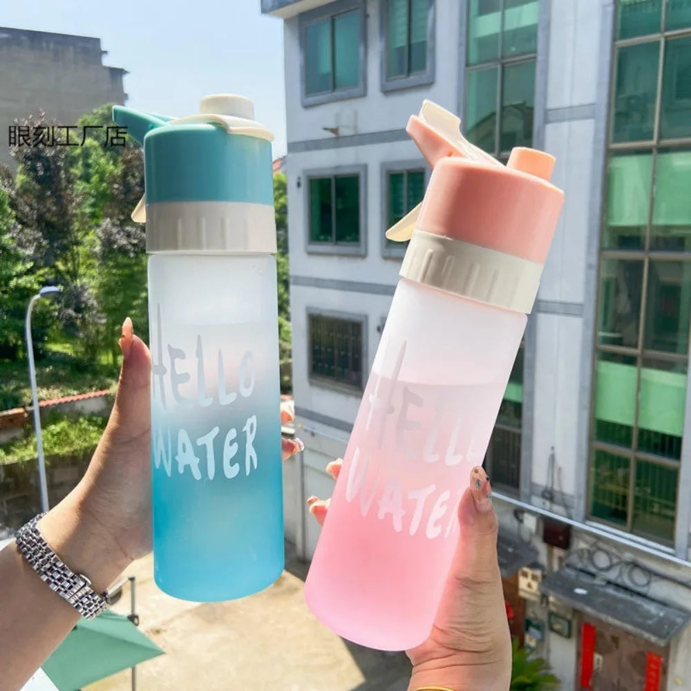 Two-in-one Spray Water Bottle Large Capacity Unisex Suitable Sports Zpaxo