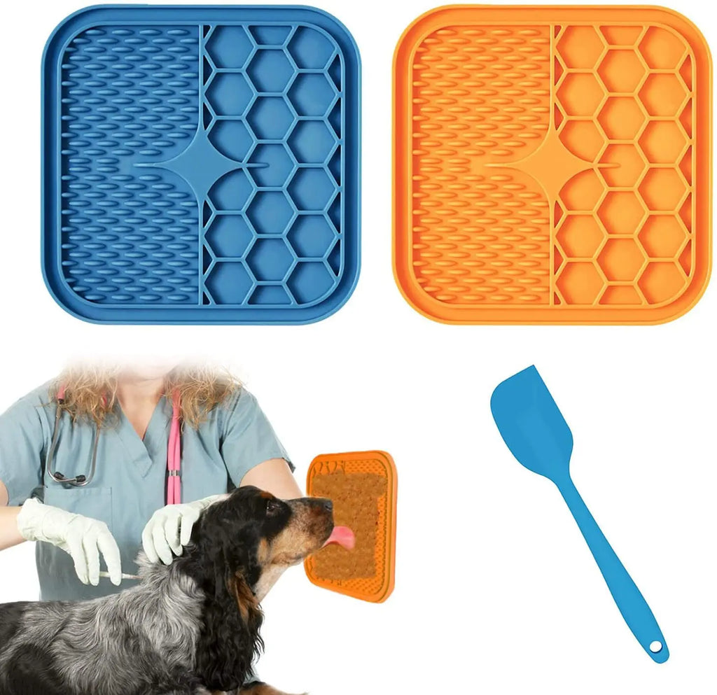 Lick Pad Dog Cat Slower Feeder Mat Puppy Kitten Silicone Dispenser