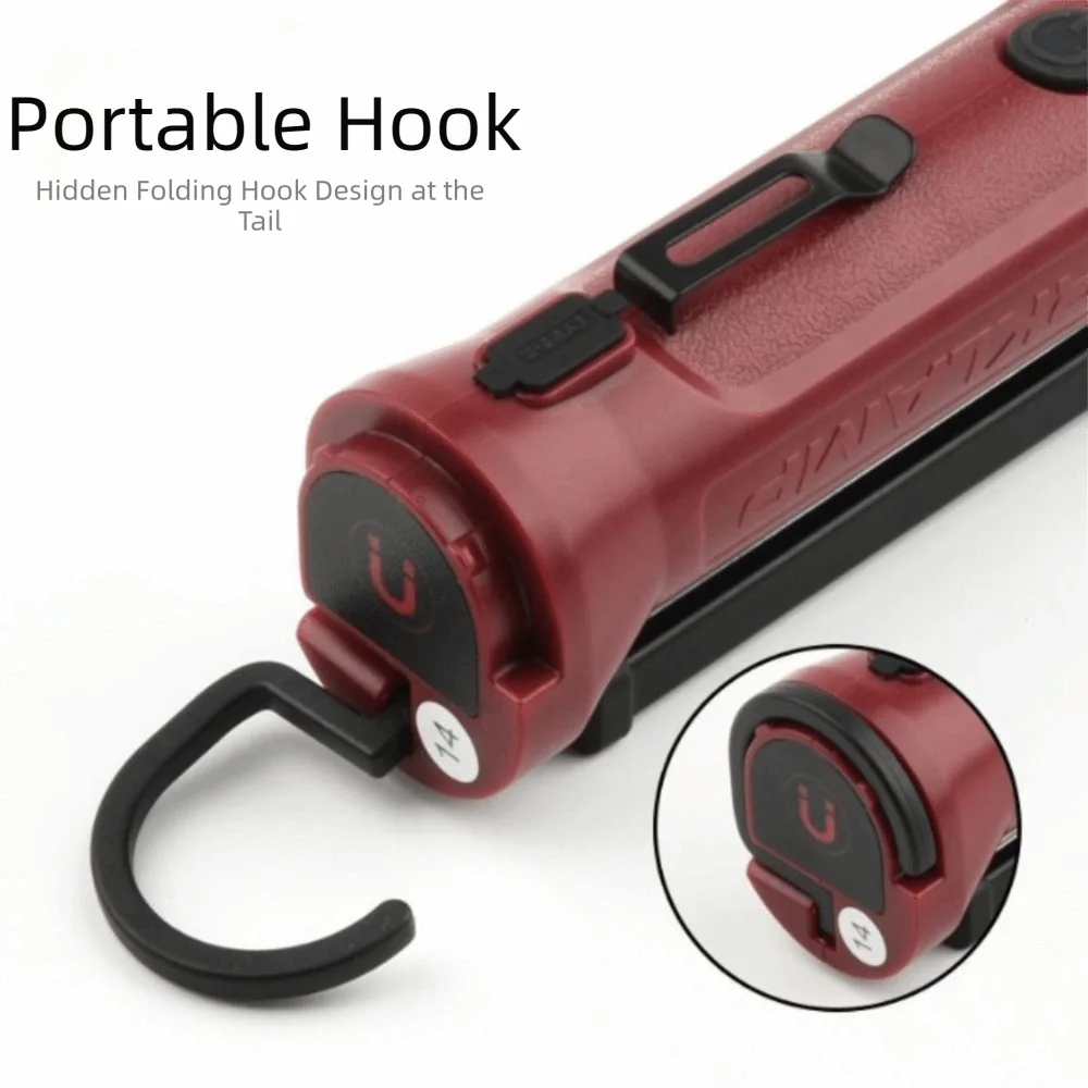 180 Folding USB Rechargeable Work Light Hanging Hook Foldable Zpaxo