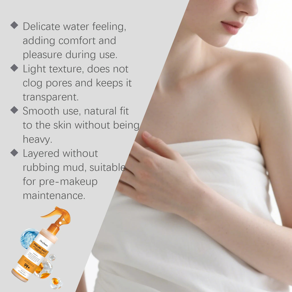 OceAura Kojic Acid Turmeric Exfoliating Spray | Body Peel 100ml Exfoliating Body Spray Zpaxo