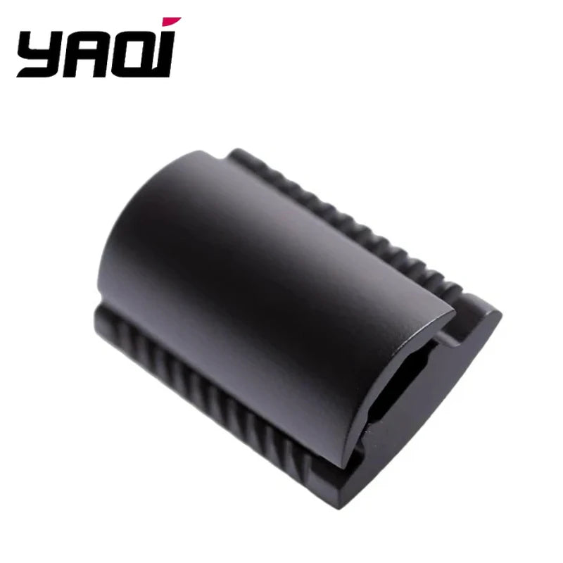 YAQI Matte Black Safety Razor Head – Dual-Side Zinc Alloy DE Safety Razor Head Zpaxo SRH040-B